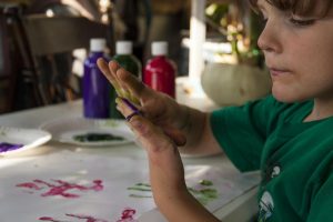 pintura para dedos
